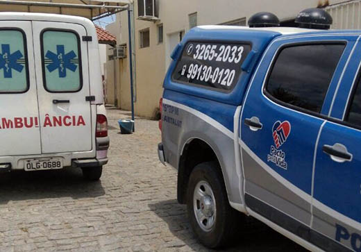 Ocupantes da moto foram socorridos para o hospital de Santaluz | Foto: Notícias de Santaluz/ Arquivo