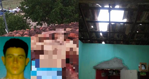 Vitíma foi morta no telhado da casa onde morava, na zona rural de monte Santo | Foto: Leitor do Notícias de Santaluz