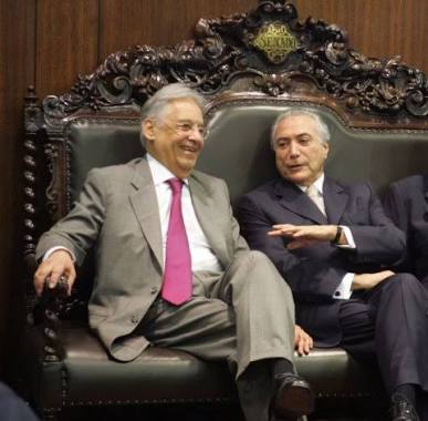 Fernando Henrique Cardoso e Michel Temer. Foto: Antonio Cruz/ ABr