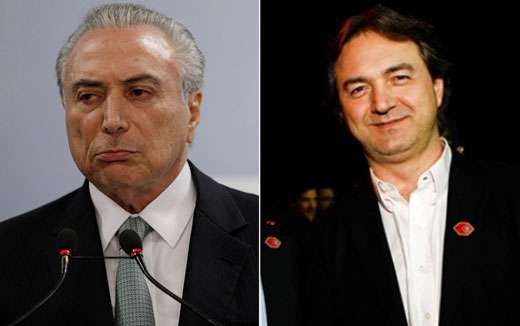 O presidente Michel Temer e o empresário Joesley Batista (Foto: Ueslei Marcelino/Reuters; Zanone Fraissat/Folhapress/Arquivo