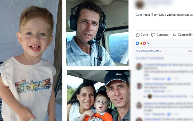 Piloto Leandro Ferreira Pascoal, a mulher e o filho estavam na aeronave que desapareceu entre Juruena e Juara (Foto: Facebook/Reprodução