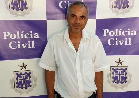 Homem de 51 anos que foi preso suspeito de estuprar criança de 8 anos em Pindobaçu, no norte da Bahia | Foto: Divulgação