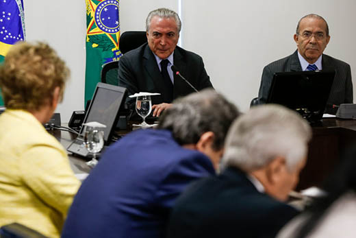 24/05/2017- Brasília- DF, Brasil- Reunião com Senadores do PMDB. Foto: Marcos Corrêa/PR