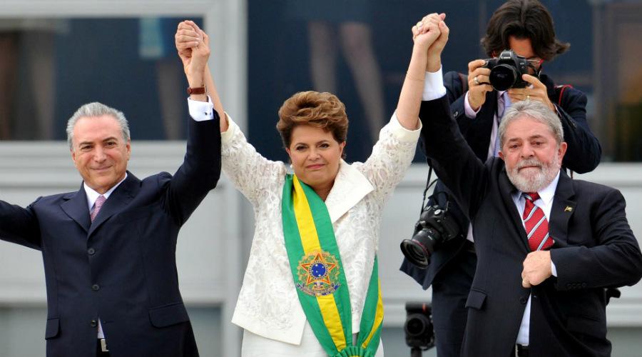 Cerimônia de posse de Dilma, em 2011, no Palácio do Planalto