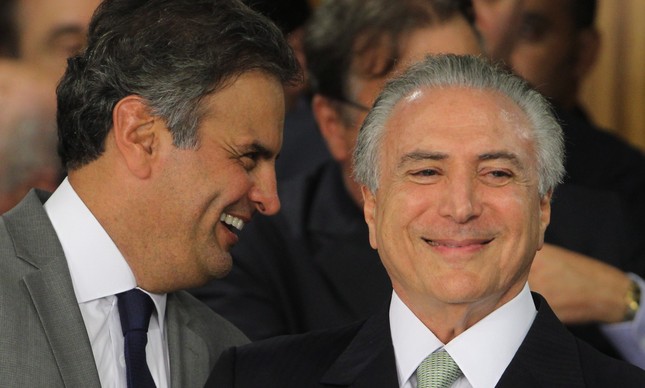 Michel Temer e Aécio neves | Foto: Givaldo Barbosa/ O Globo