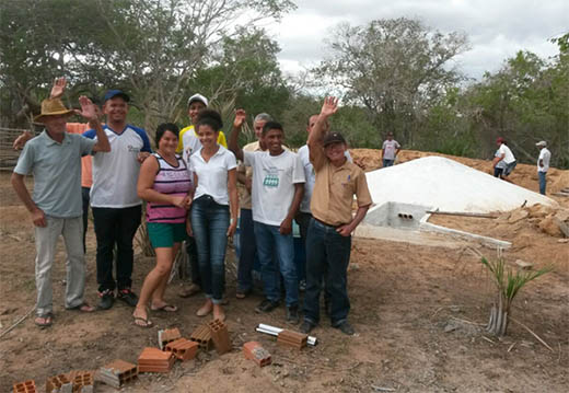 Cisterna de produção no povoado de Arapuá | Foto: Divulgação