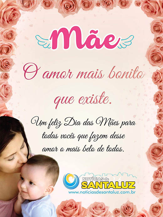 Mensagem de Dia das Mães do Notícias de Santaluz