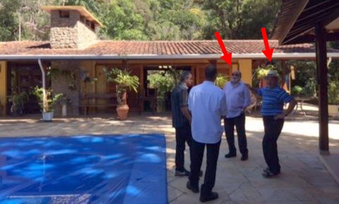 Foto do ex-presidente Lula no sítio em Atibaia que foi anexada ao processo sobre o tríplex (Foto: Reprodução