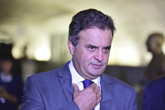 O senador afastado Aécio Neves (PSDB-MG) (Foto: Ricardo Botelho/Brazil Photo Press/AFP