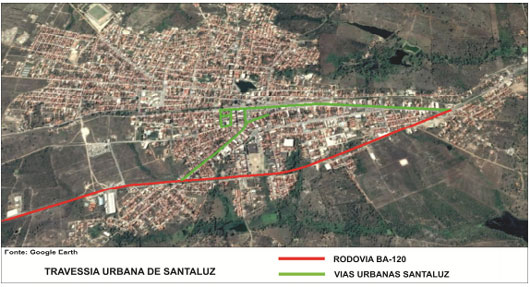 Trecho urbano de Santaluz que receberá pavimentação asfáltica