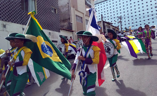 Fanfarra de Santaluz participa das comemorações em Salvador pelos 194 anos da Independência da Bahia - Foto: Jaziel Carvalho/ Notícias de Santaluz