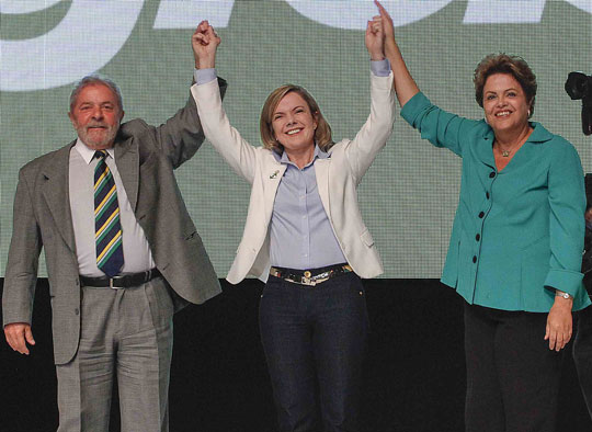 Os ex-presidentes Luiz Inácio Lula da Silva e Dilma Rousseff, e a senadora Gleisi Hoffman estão entre os denunciados | Foto: Heinrich Aikawa/ Instituto Lula