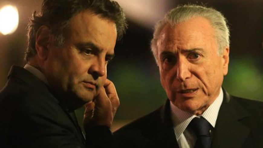 Senador Aécio Neves e o presidente Michel Temer | Foto: Agência Brasil/Reprodução