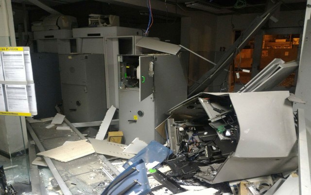 Até agosto de 2017, 61 caixas eletrônicos foram explodidos na Bahia (Foto: Portal Itaberaba Repórter