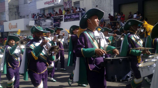 Fanfarra de Santaluz se destacou em concurso realizado na região metropolitana de Salvador | Foto: Arquivo Pessoal