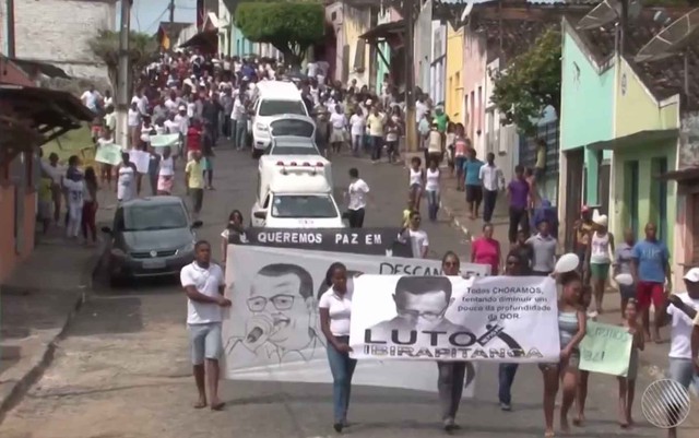 Morte de pastor causou comoção de moradores de cidade no sul da Bahia (Foto: Reprodução/ TV Santa Cruz