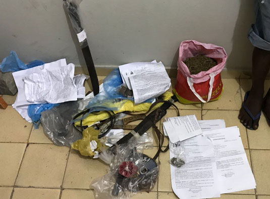 Material furtado foi recuperado pela polícia | Foto: Notícias de Santaluz