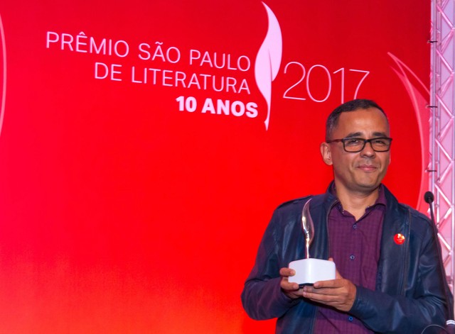 Franklin Carvalho, de 49 anos, durante cerimônia de premiação em São Paulo, no dia 6 de novembro (Foto: Divulgação