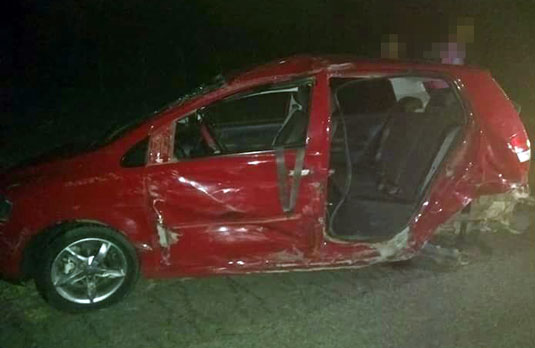 Mesmo com a gravidade do acidente, os ocupantes do veículo saíram ilesos | Foto: Reprodução/Facebook