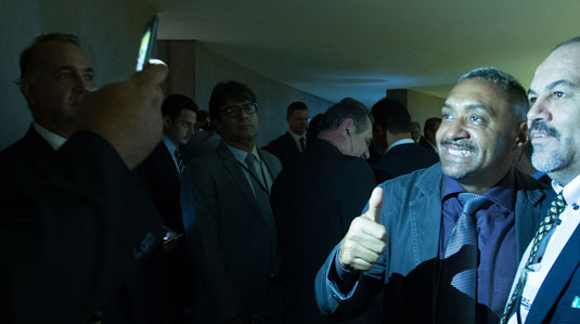 Deputado Tiririca faz discurso e fala em abandonar a política. Foto Lula Marques/Fotos Públicas.