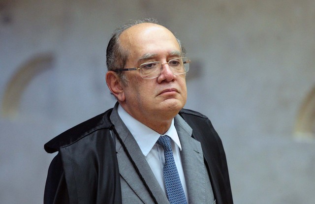 Gilmar Mendes na sessão do Supremo Tribunal Federal desta terça-feira (19) (Foto: Carlos Moura/STF