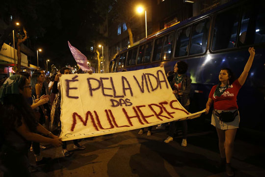 Marcha pela legalização do aborto na América Latina, no Rio de Janeiro | Foto: Fernando Frazão /Agencia Brasil