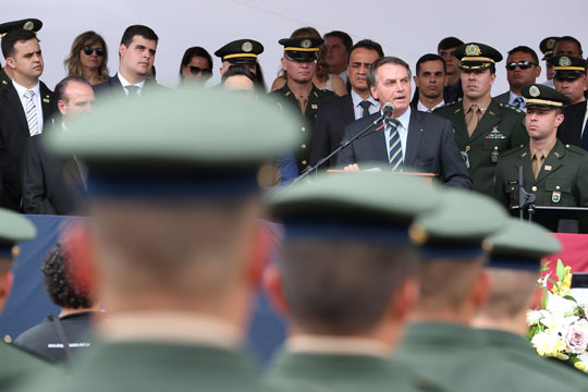 Bolsonaro participou de cerimônia em Três Corações (MG) | Foto: Marcos Corrêa/PR