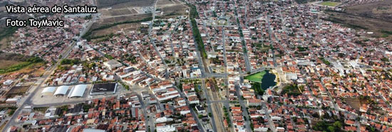Vista aérea de Santaluz | Foto: ToyMavic