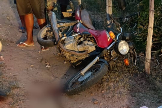 Homem morre em acidente de moto na zona rural de Itiúba