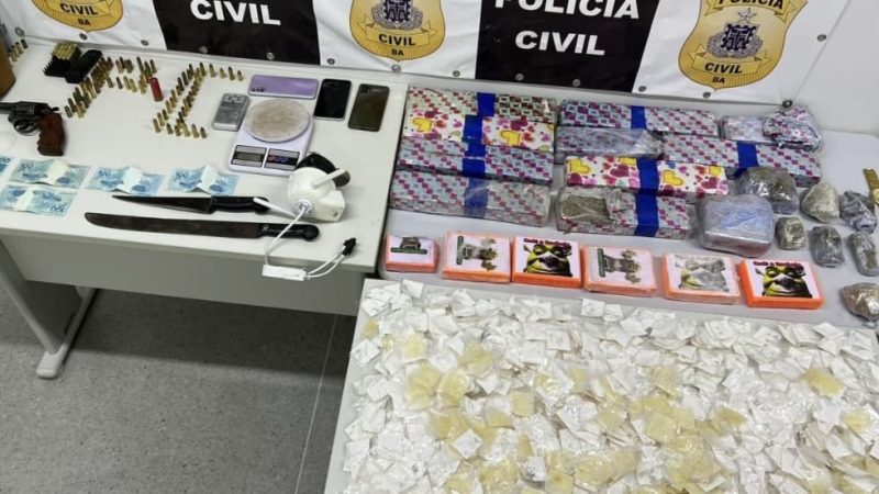 Dois homens são presos com drogas, armas e munições na zona rural de Cansanção