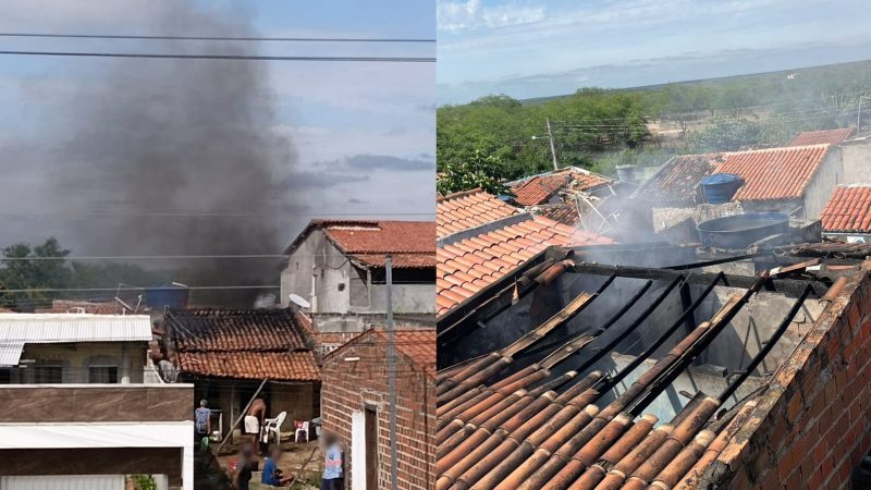 Homem em surto psicótico ateia fogo em sofá e parte da casa é destruída em Santaluz