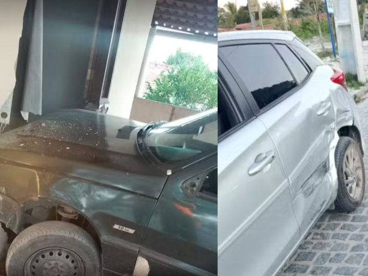 Idoso de 78 anos passa mal, perde controle de carro e colide contra casa em Conceição do Coité